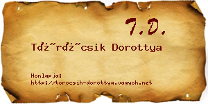 Töröcsik Dorottya névjegykártya